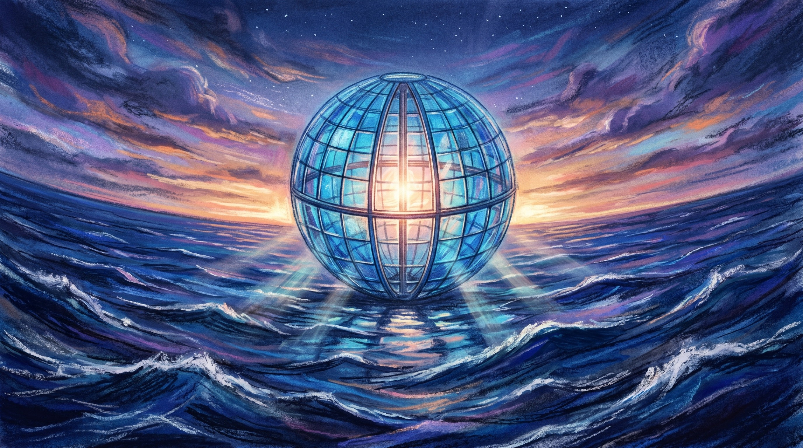 A Dream Journey of the Deep Sea and the Blue Crystal Ball
